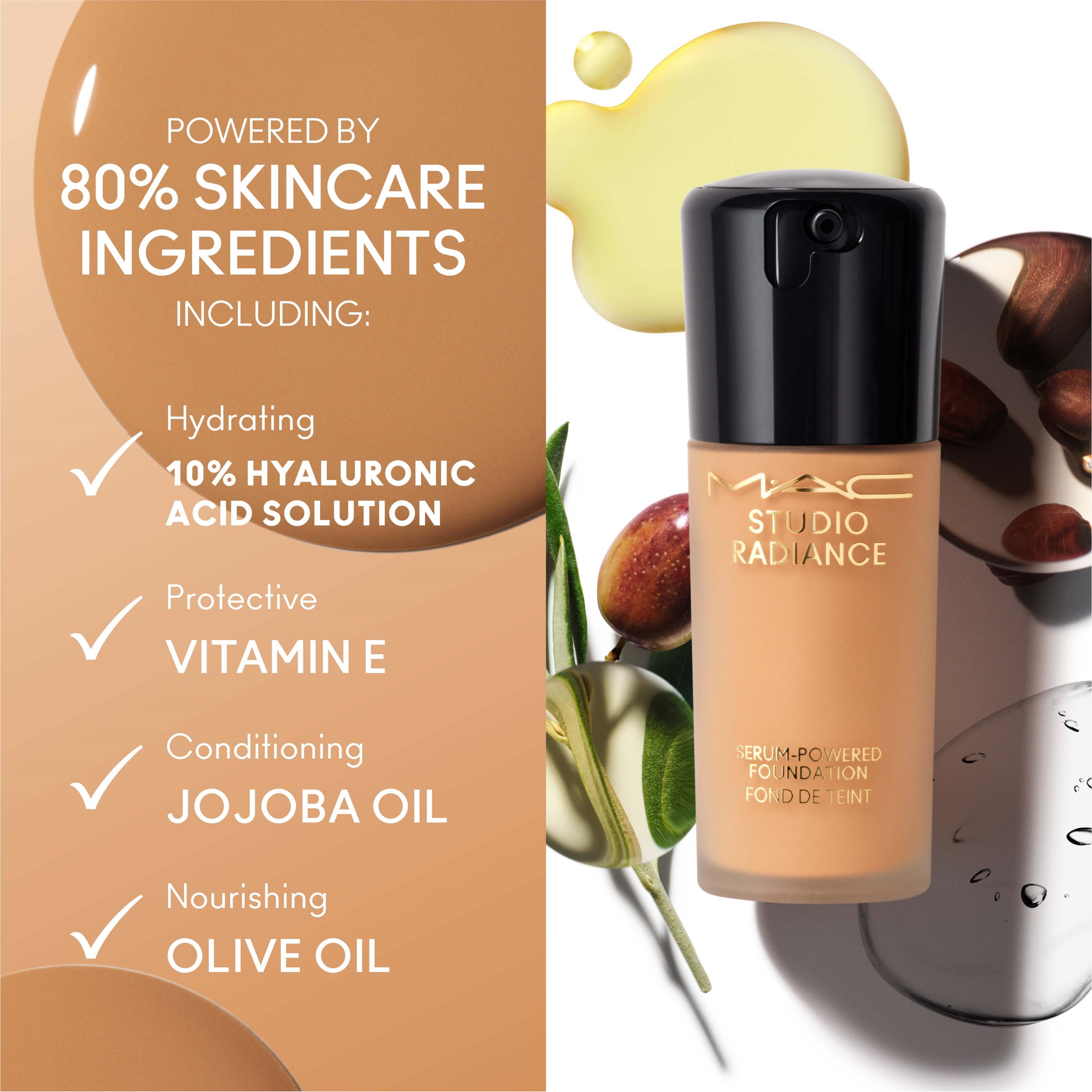 MAC Cosmetics Studio Radiance Serum-Powered Foundation NC60 (obrázok 3)