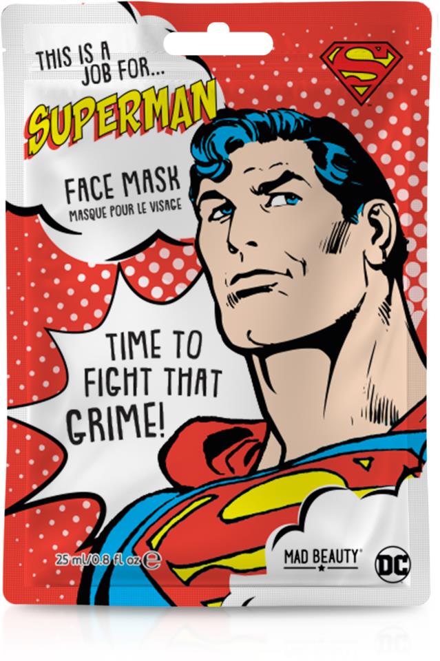 Mad Beauty DC Superman Face Mask 12 pc