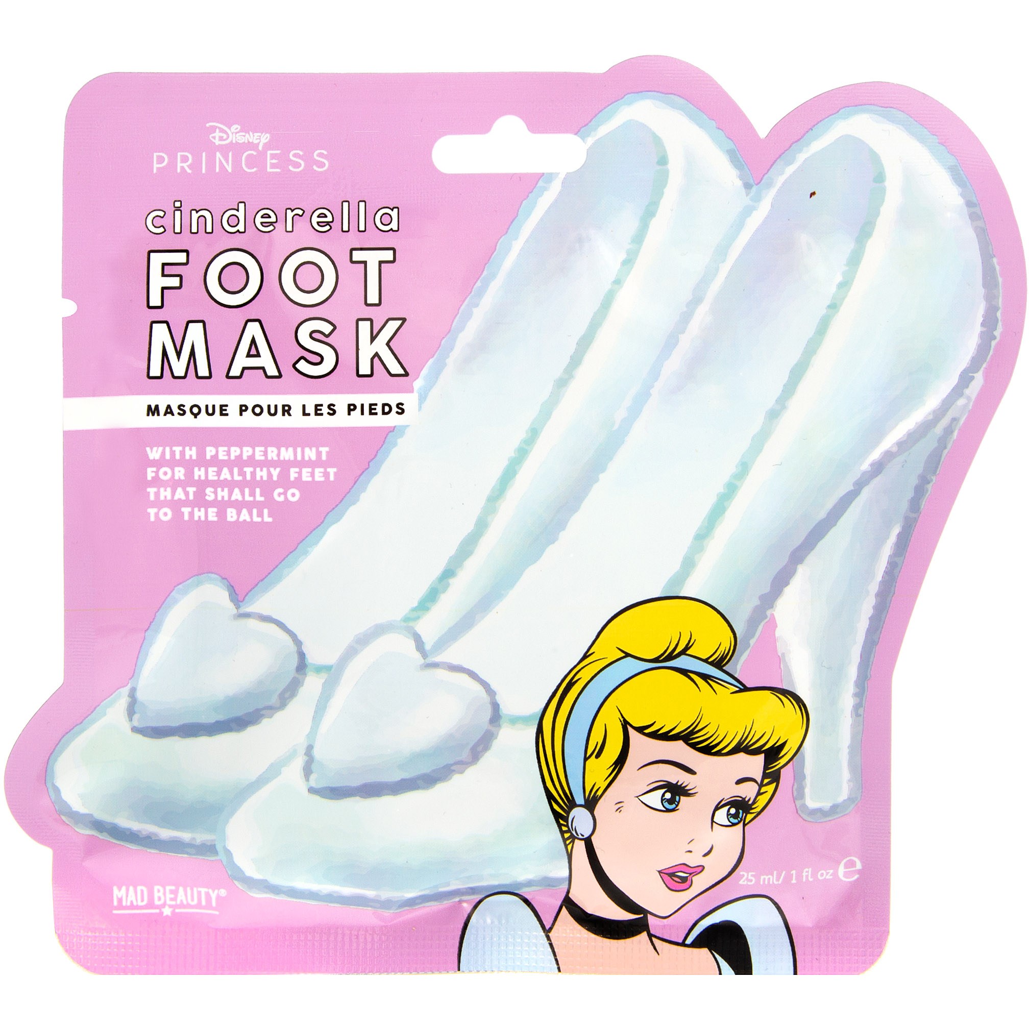 Läs mer om Mad Beauty Disney POP Princess Cinderella Foot Mask 25 ml