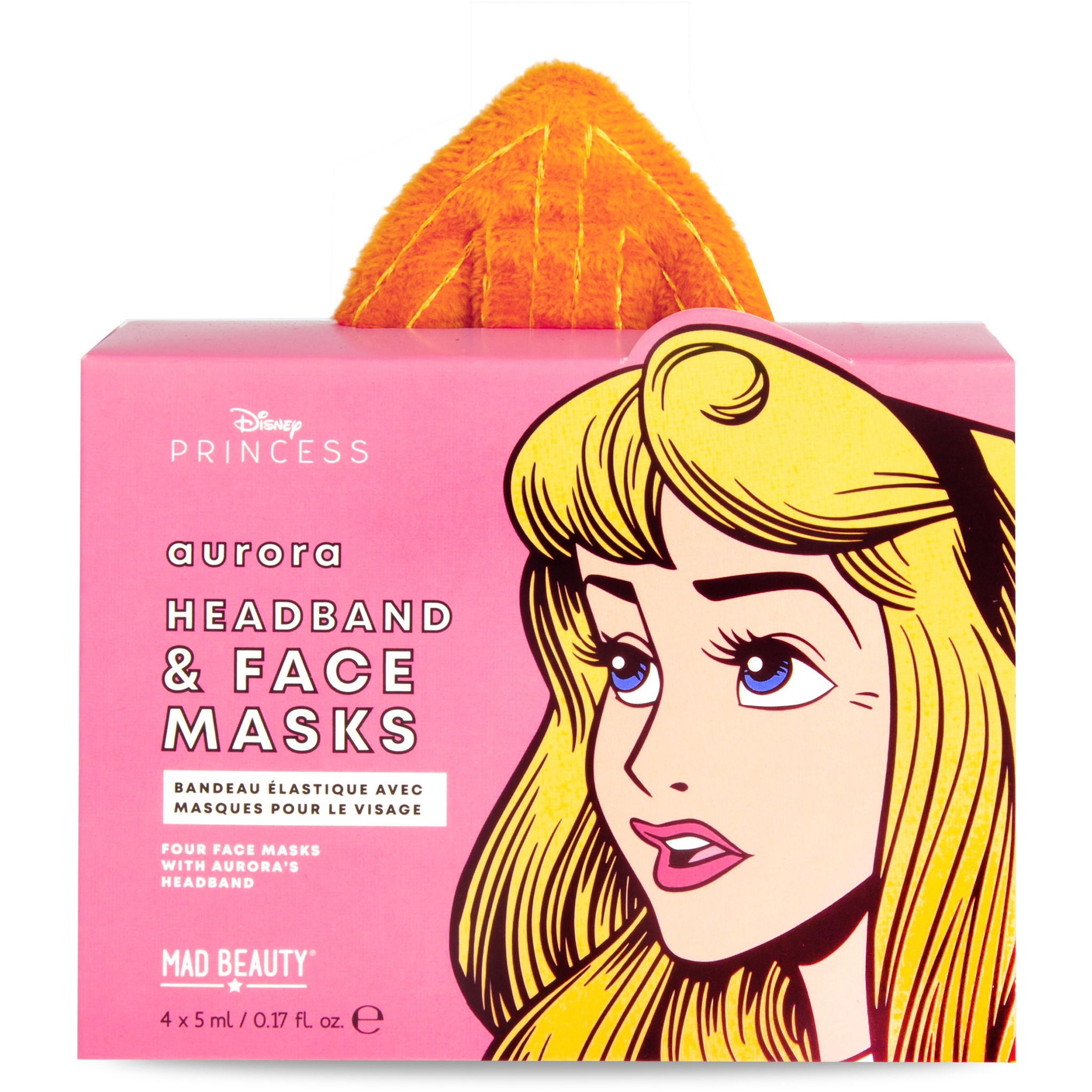 Mad Beauty Disney POP Princess Face Mask & Headband Set Aurora 20 ml