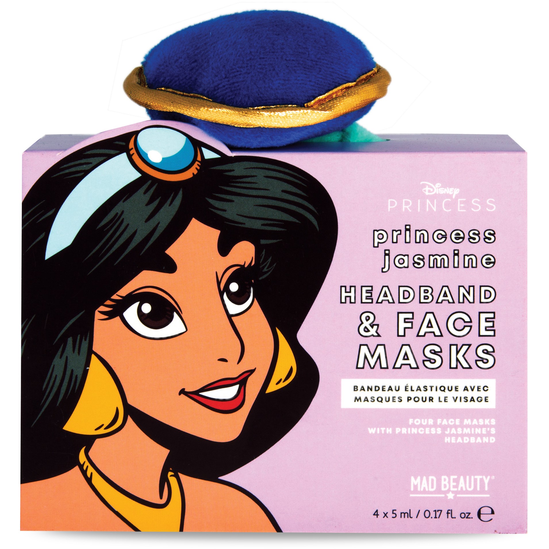 Mad Beauty Disney POP Princess Face Mask & Headband Set Jasmine 20 ml