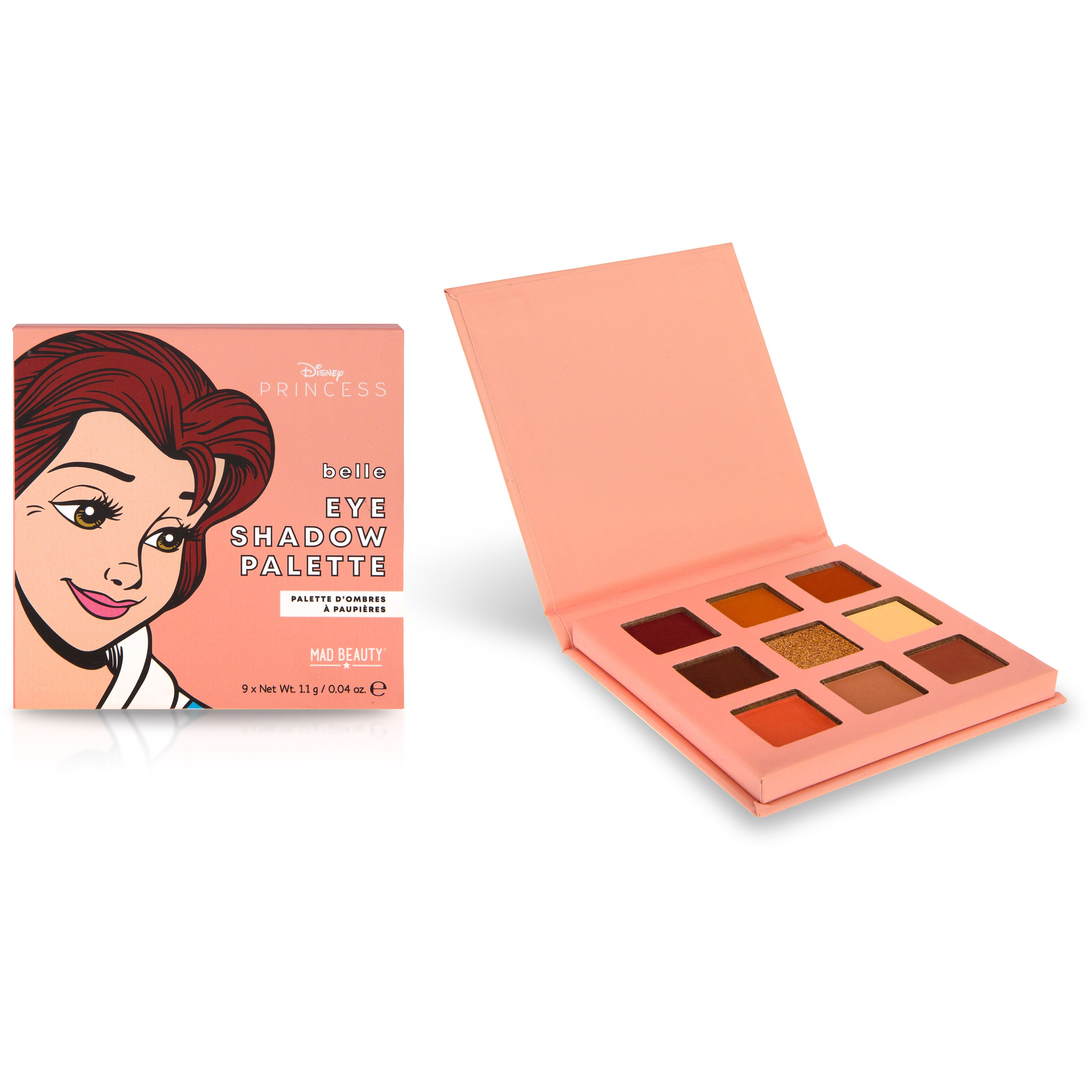 Läs mer om Mad Beauty Disney POP Princess Mini Eyeshadow Palette Belle 9 g