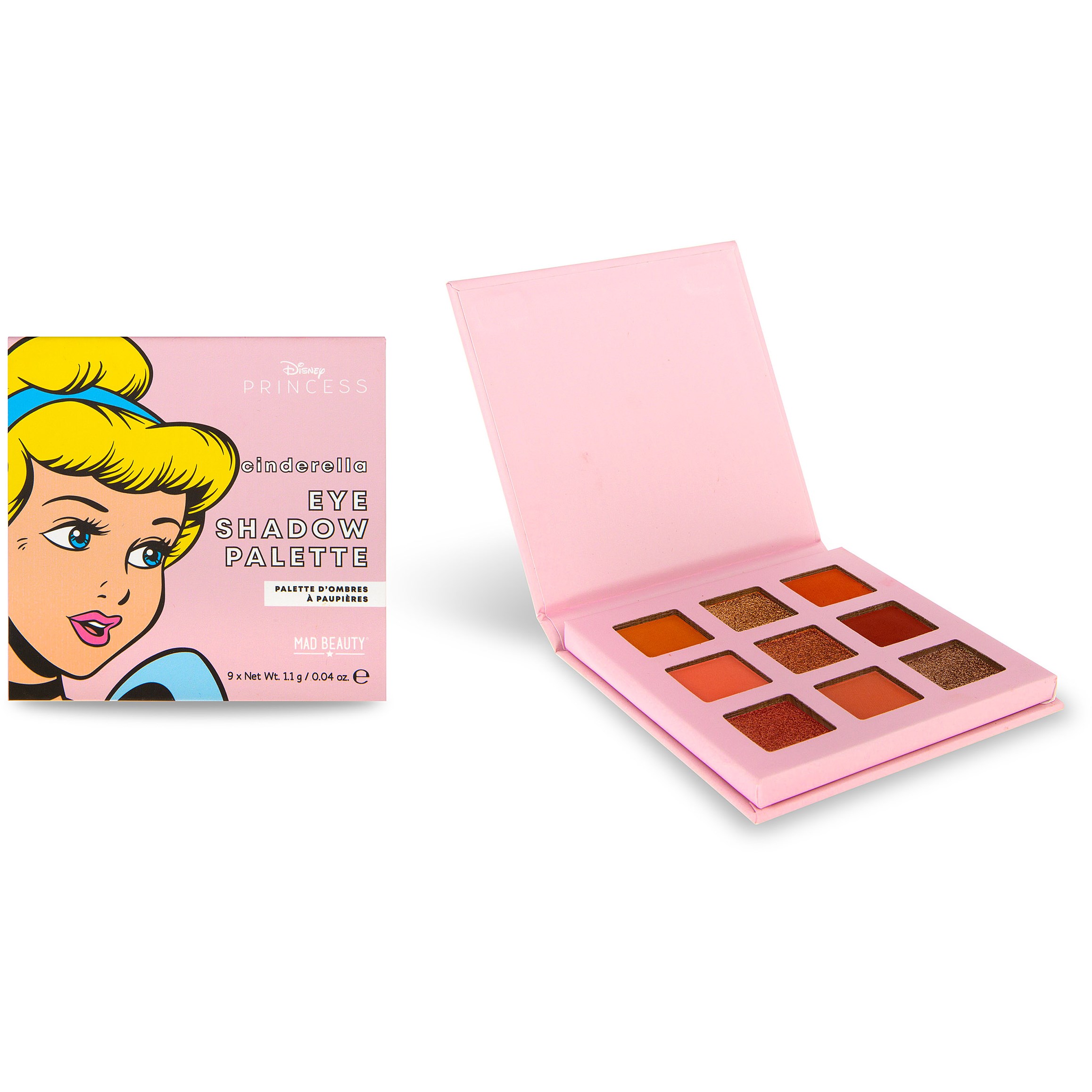 Läs mer om Mad Beauty Disney POP Princess Mini Eyeshadow Palette Cinderella 9 g