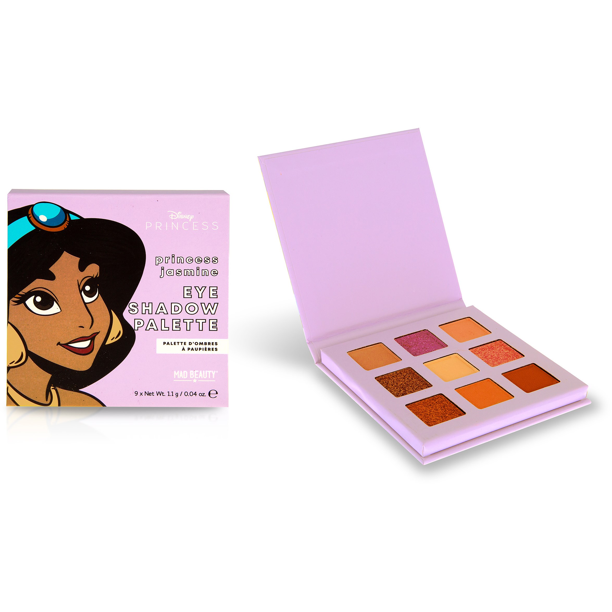 Läs mer om Mad Beauty Disney POP Princess Mini Eyeshadow Palette Jasmine 9 g