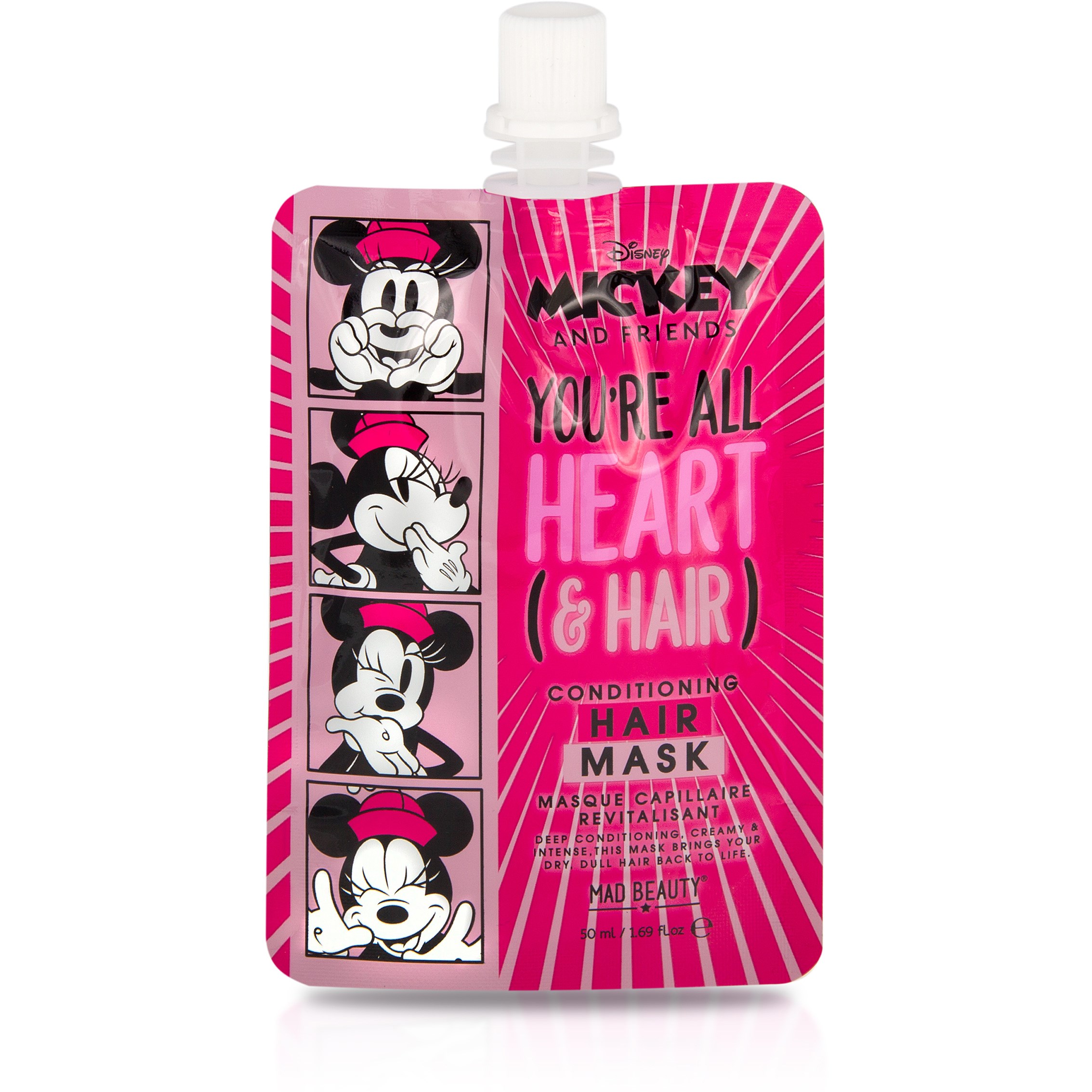 Läs mer om Mad Beauty M&F Hair Mask Minnie Peach 50 ml