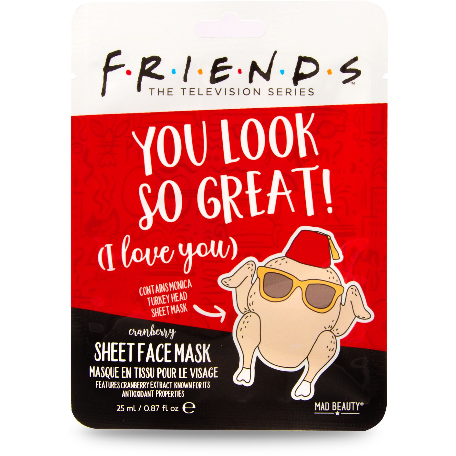 Mad Beauty Warner Friends Turkey Face Mask 25 ml