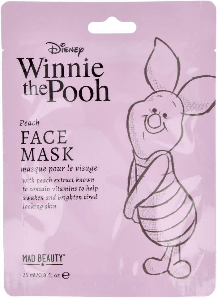 Mad Beauty Winnie The Pooh Piglet Sheet Mask - 12Pc