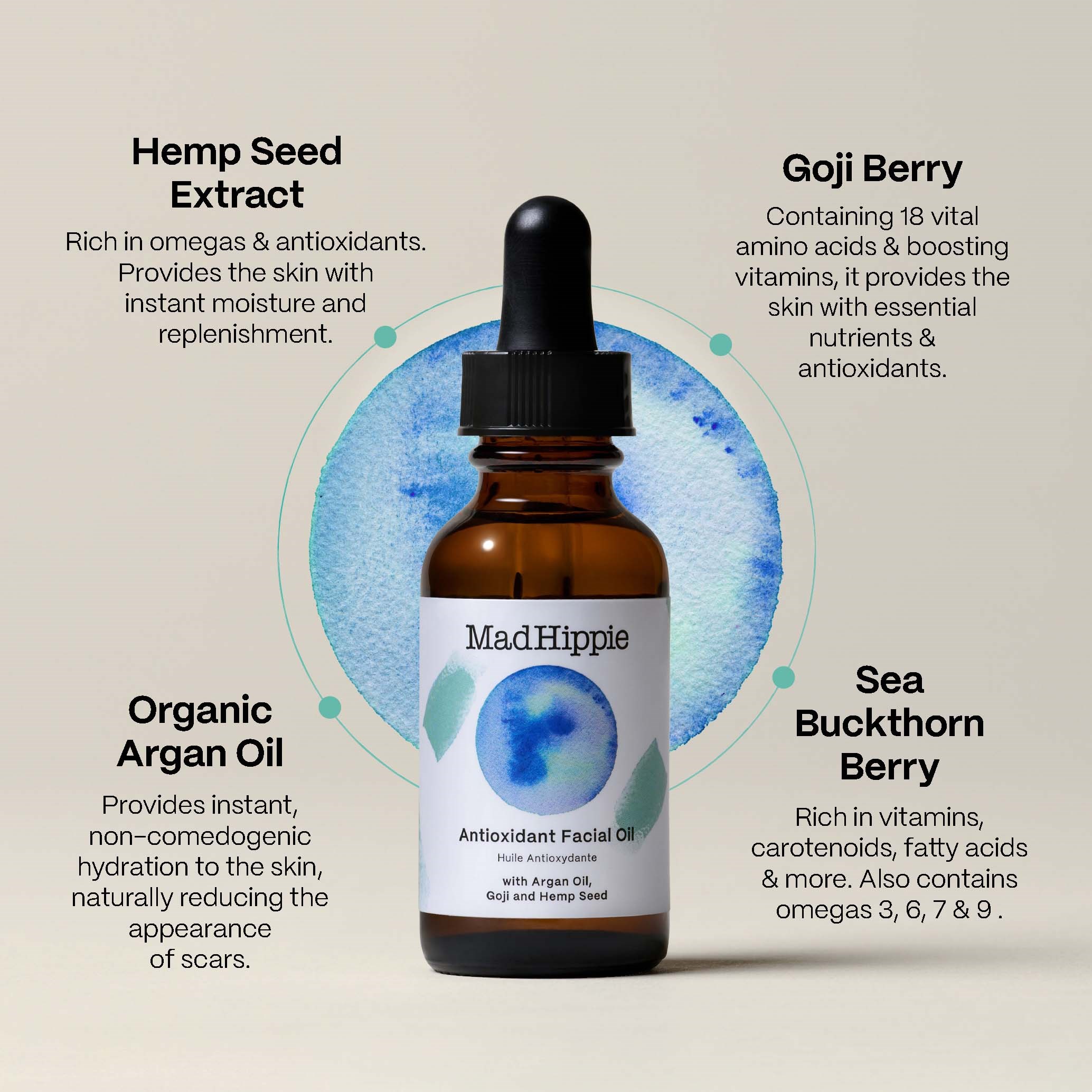 Mad Hippie Antioxidant Facial Oil (obrázok 3)