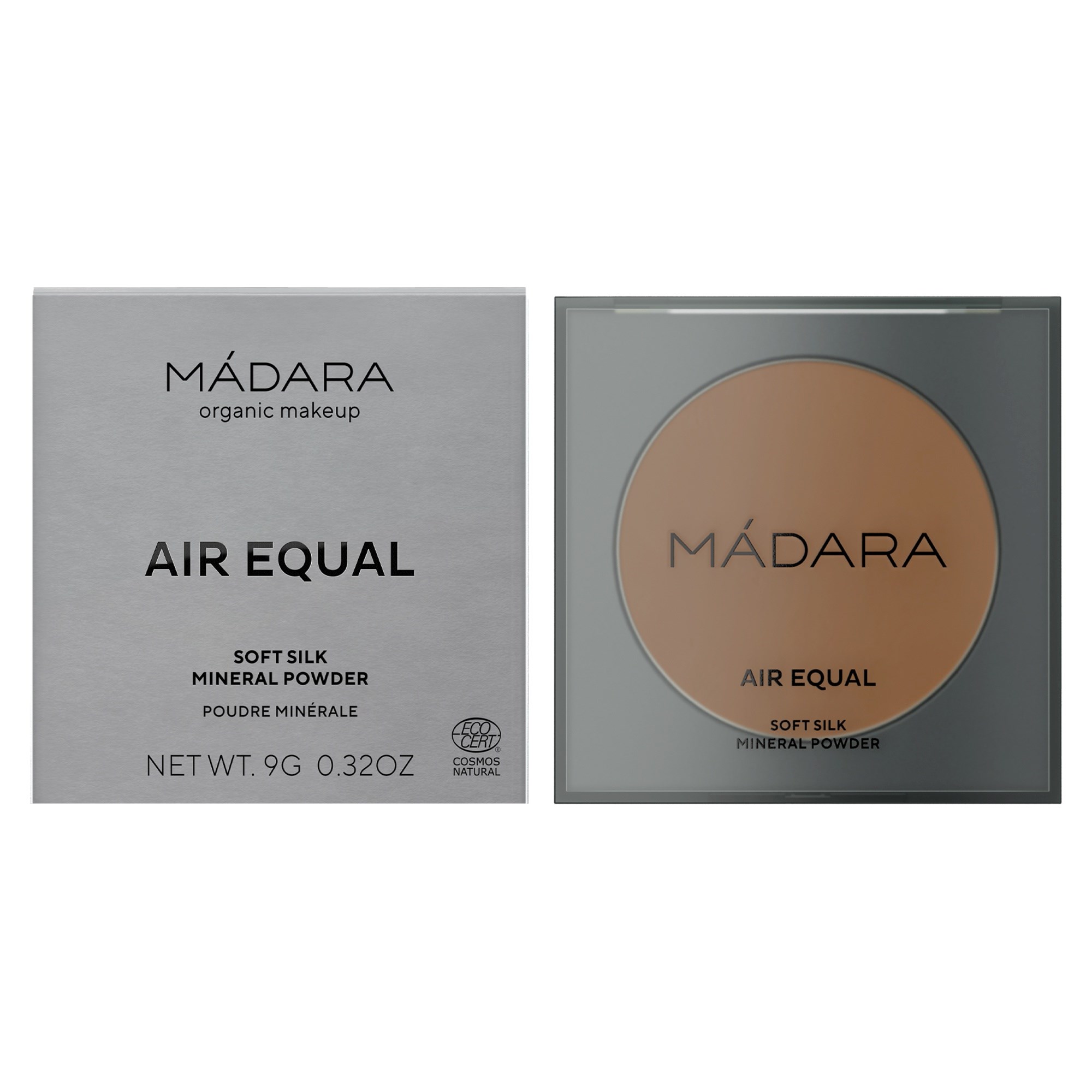 Alternativ bild 1 för Mádara AIR EQUAL Soft Silk Mineral Powder #3 DEEP