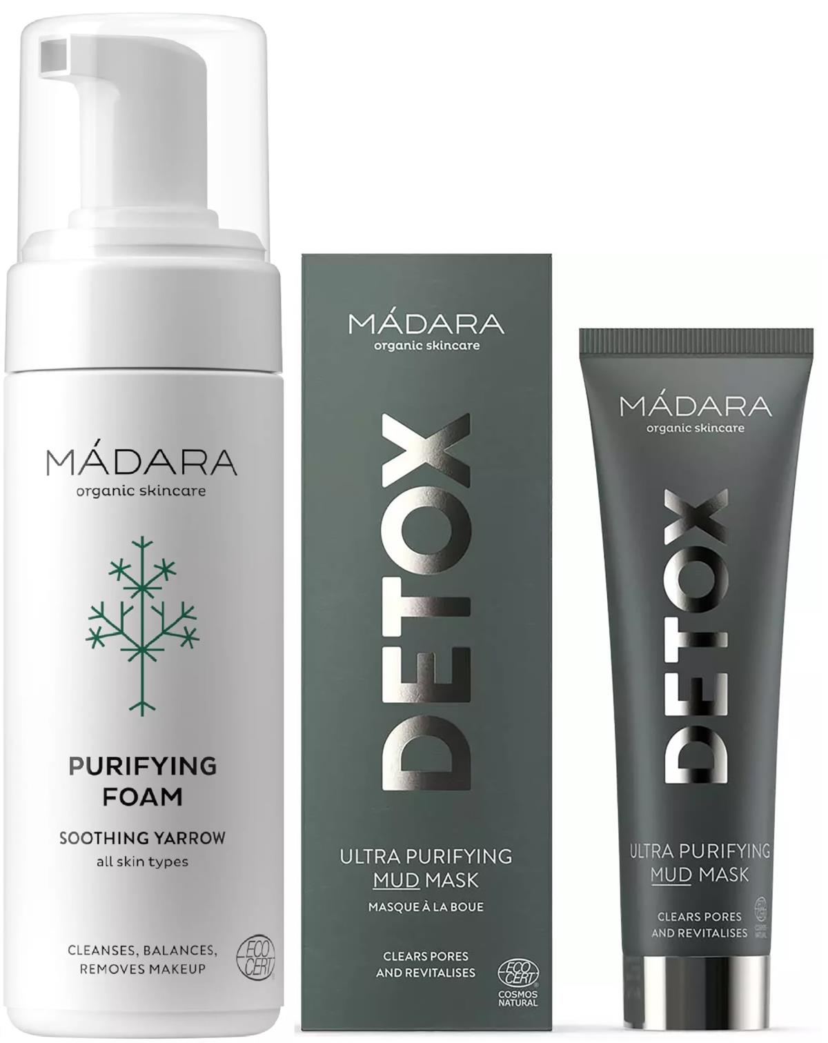 Mádara Bundle Ultra Purifying MUD Mask 60ml & Purifying Foam 150ml