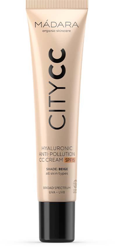 Mádara City CC Hyaluronic Anti-Pollution Cc Cream Spf 15 Beige 40 ml