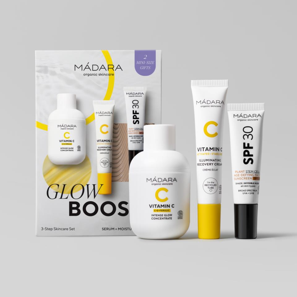MÁDARA Glow Boost 3-Step Skincare Set