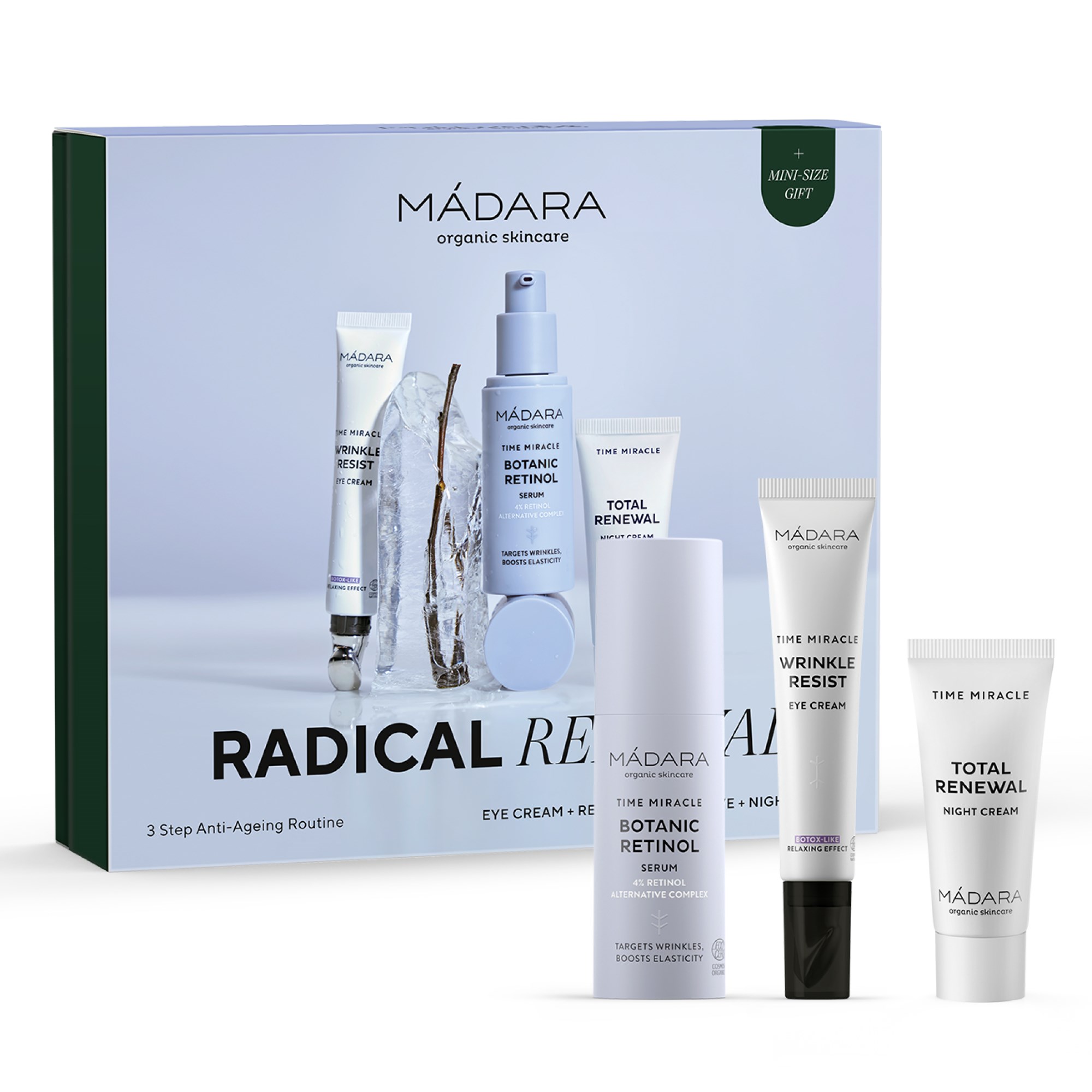 Läs mer om Mádara Radical Renewal 3 Step Anti-Ageing Routine Set