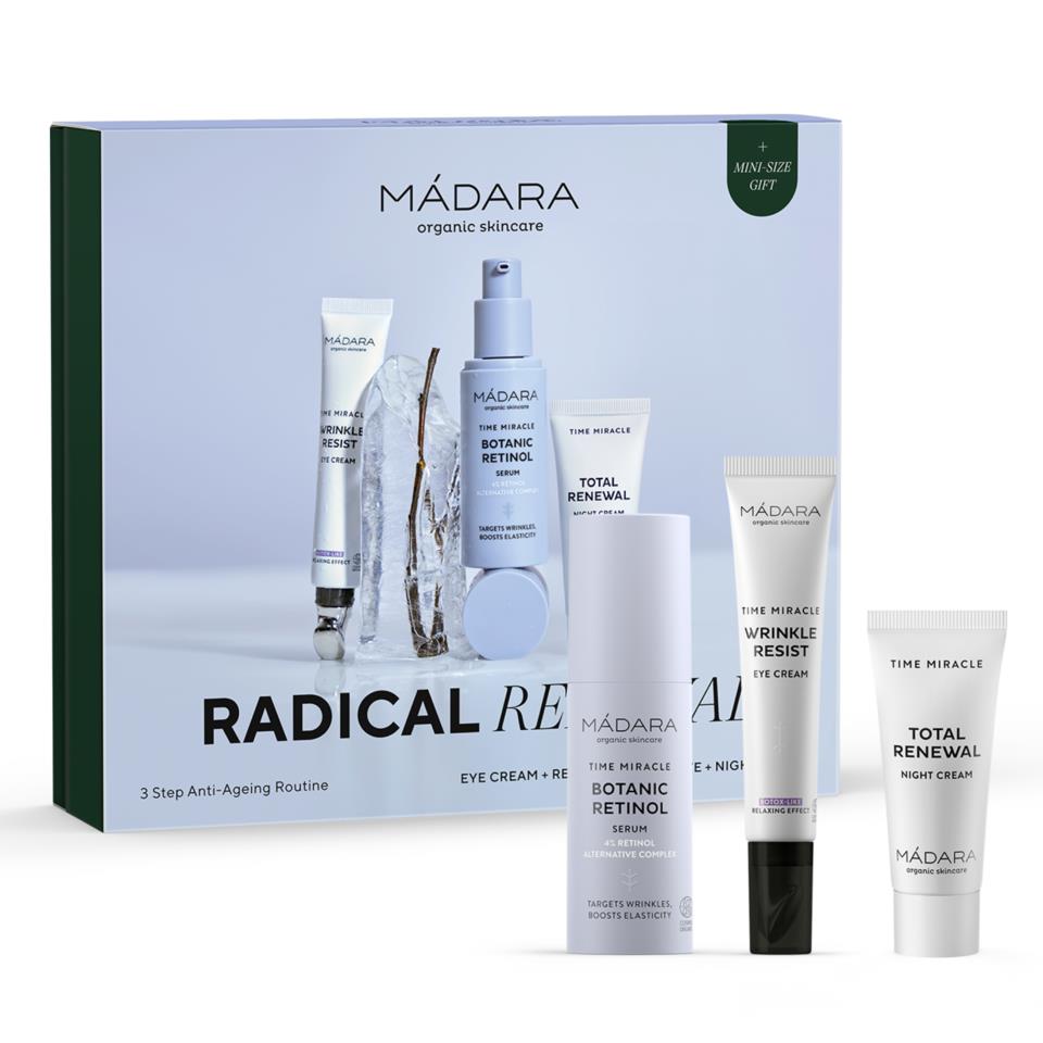 MÁDARA Radical Renewal 3 Step Anti-Ageing Routine set