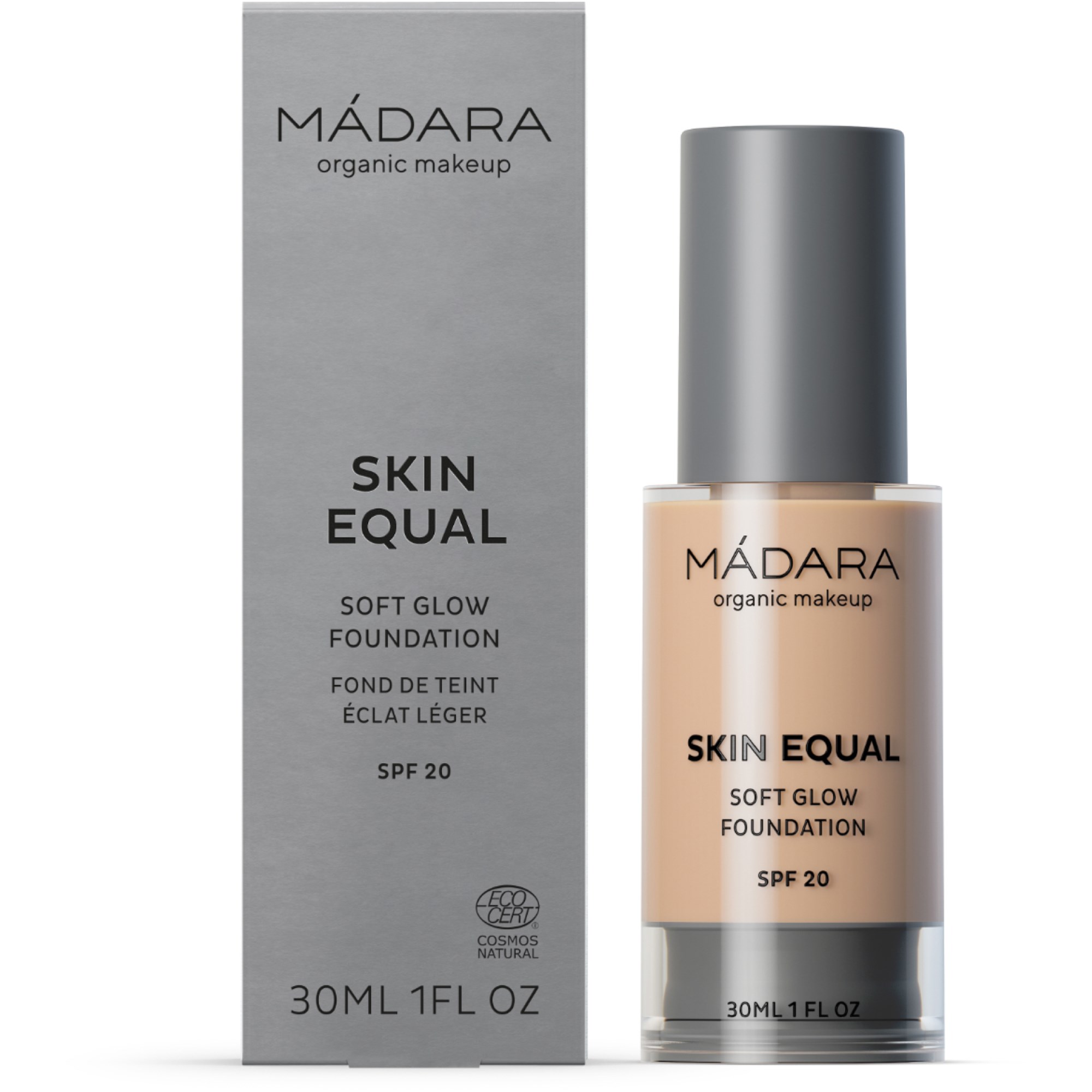 Alternativ bild 1 för Mádara Skin Equal Foundation #20 Ivory