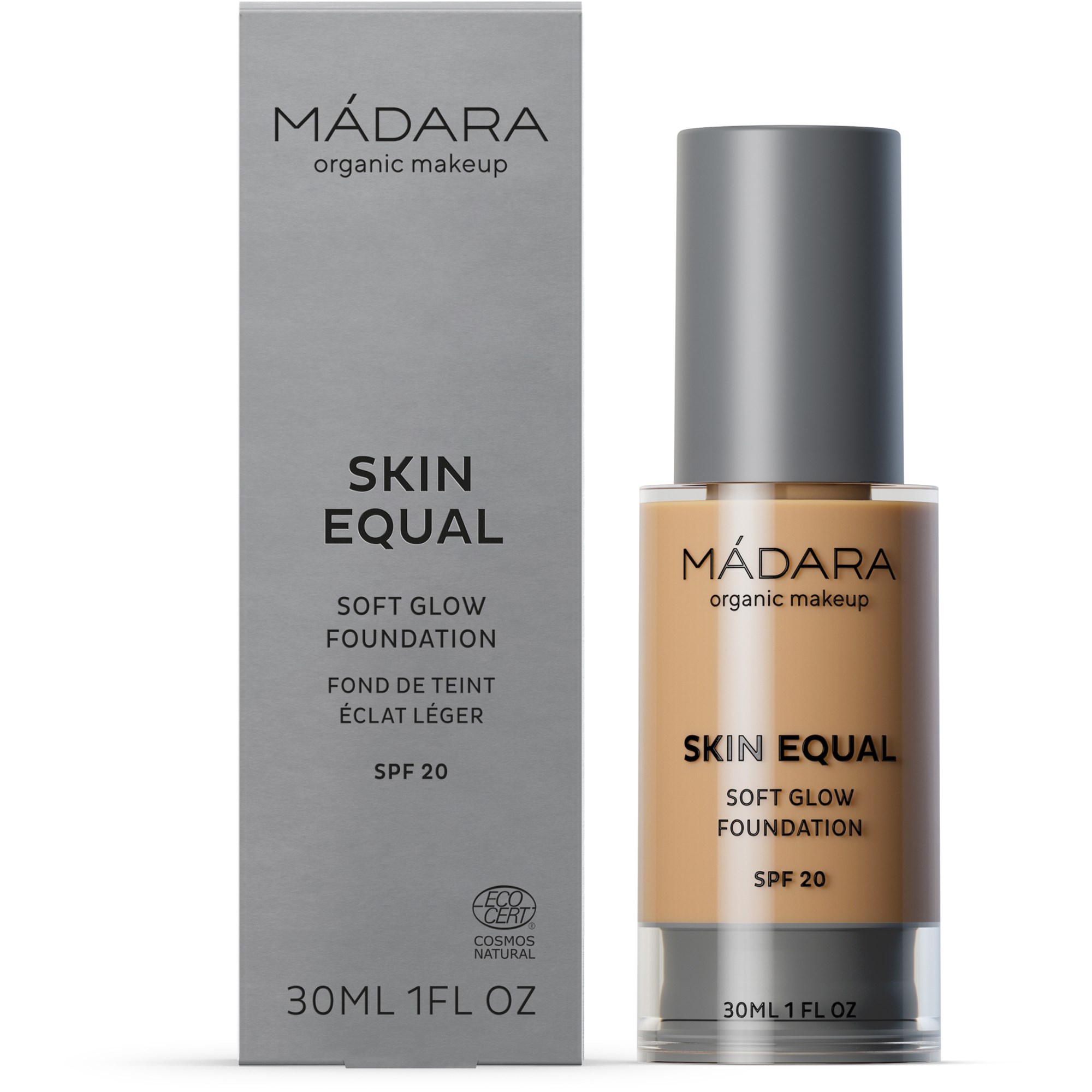 Alternativ bild 1 för Mádara Skin Equal Foundation #50 Golden Sand