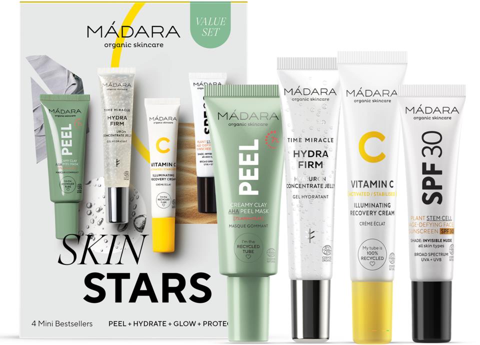 MÁDARA Skin Stars 4 Mini Bestsellers Set