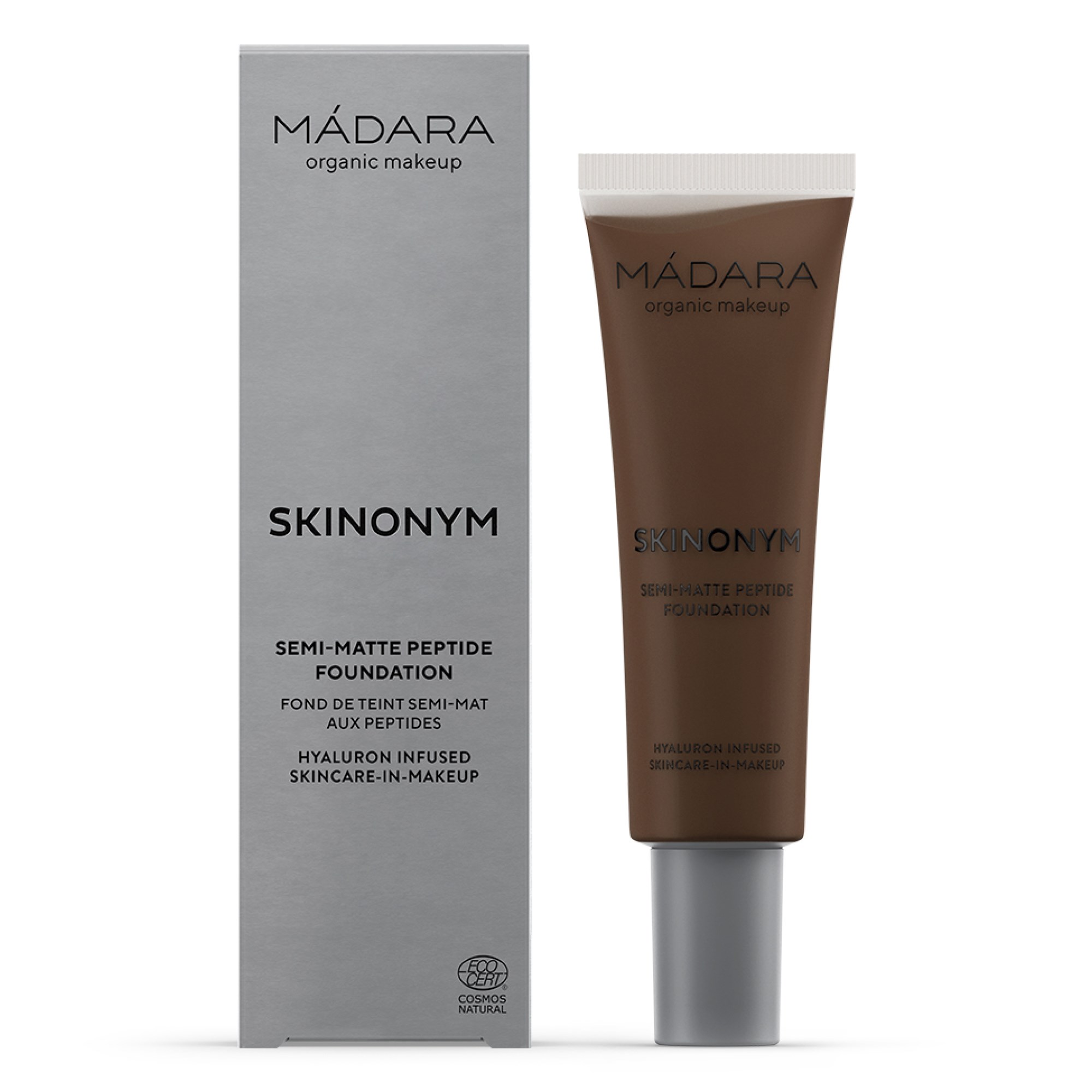 Alternativ bild 1 för Mádara Skinonym SKINONYM Semi-Matte Peptide Foundation #100 MOCHA
