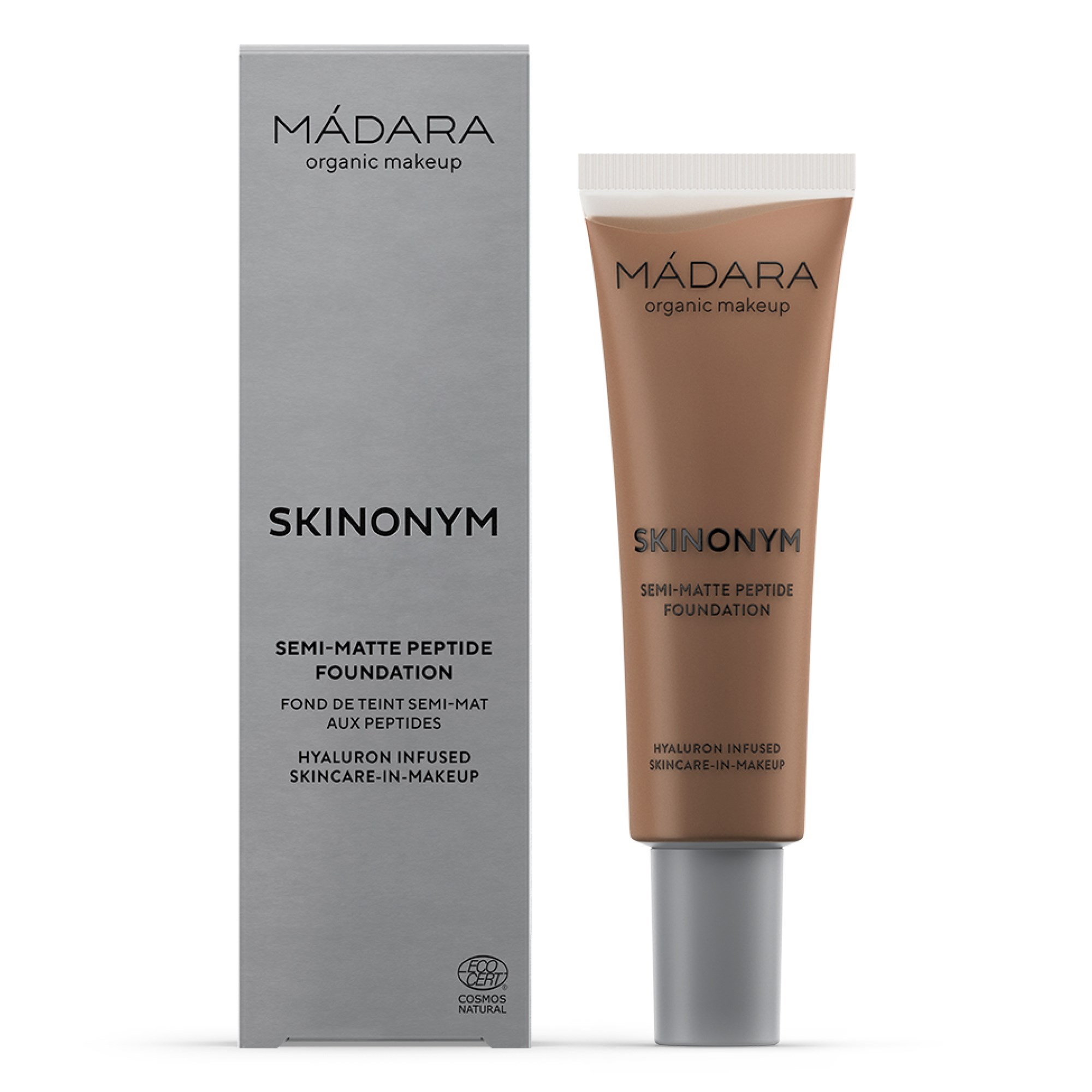 Alternativ bild 1 för Mádara Skinonym SKINONYM Semi-Matte Peptide Foundation #85 UMBER