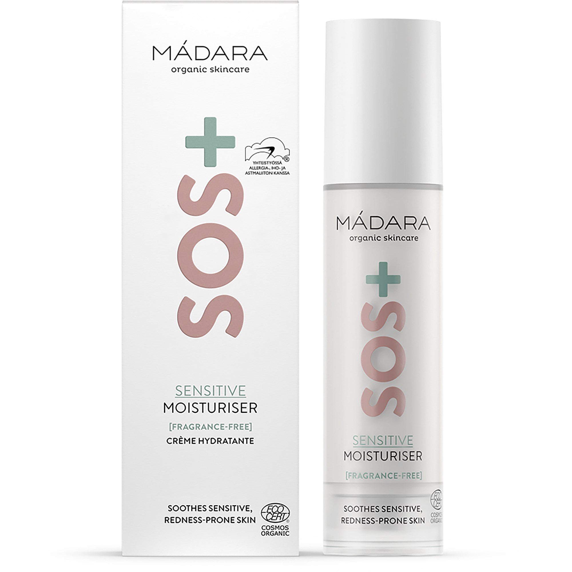 Alternativ bild 1 för Mádara SOS+ Sensitive Moisturiser 50 ml