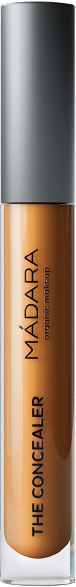 Concealer-Stift mit grauem Deckel und braunem Inhalt, Marke MÁDARA, genannt The Concealer.