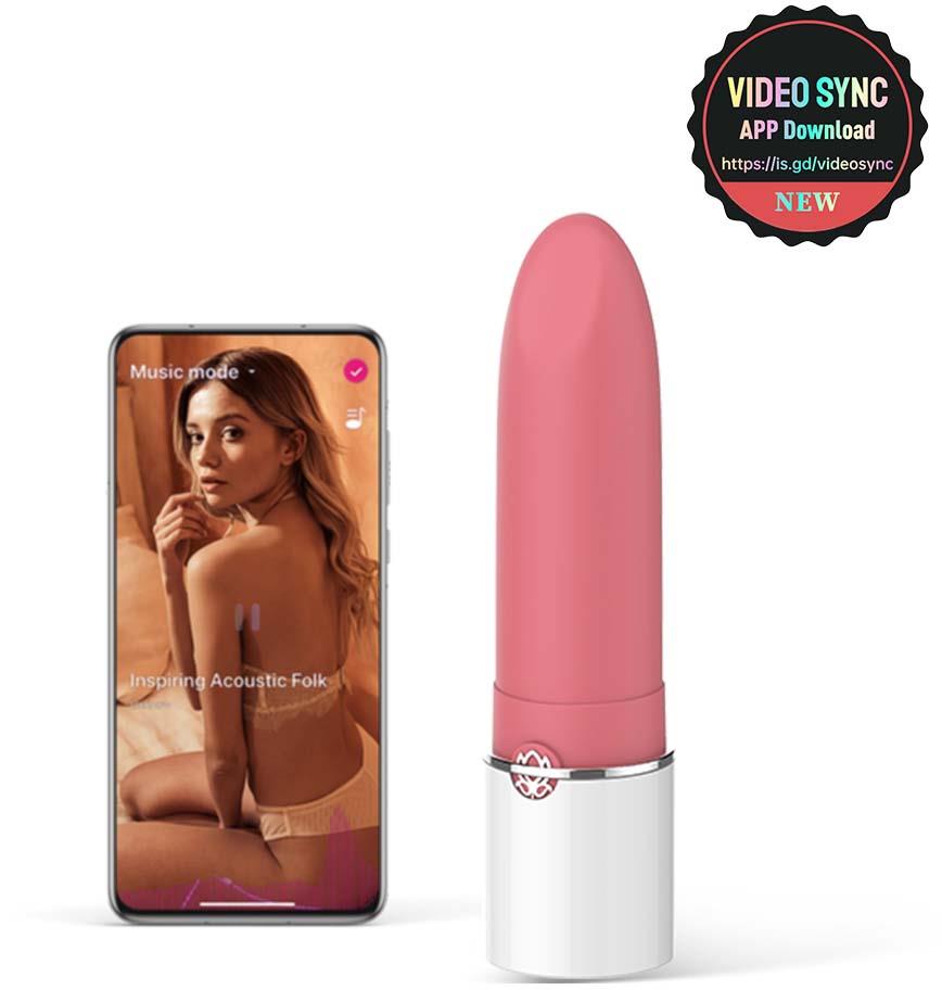 Magic Motion App Controlled Lipstick Vibrator - Lotus