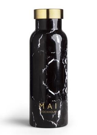 MAI Stockholm Black Marble Bottle 500ml
