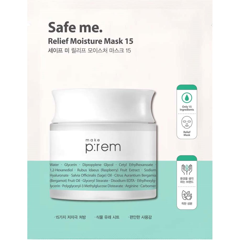 Make P:rem Safe me. Safe me. Relief Moisture Mask billede