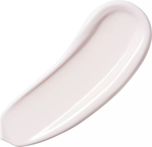 A white, curved ceramic dish with smooth, shiny surface and raised edges.