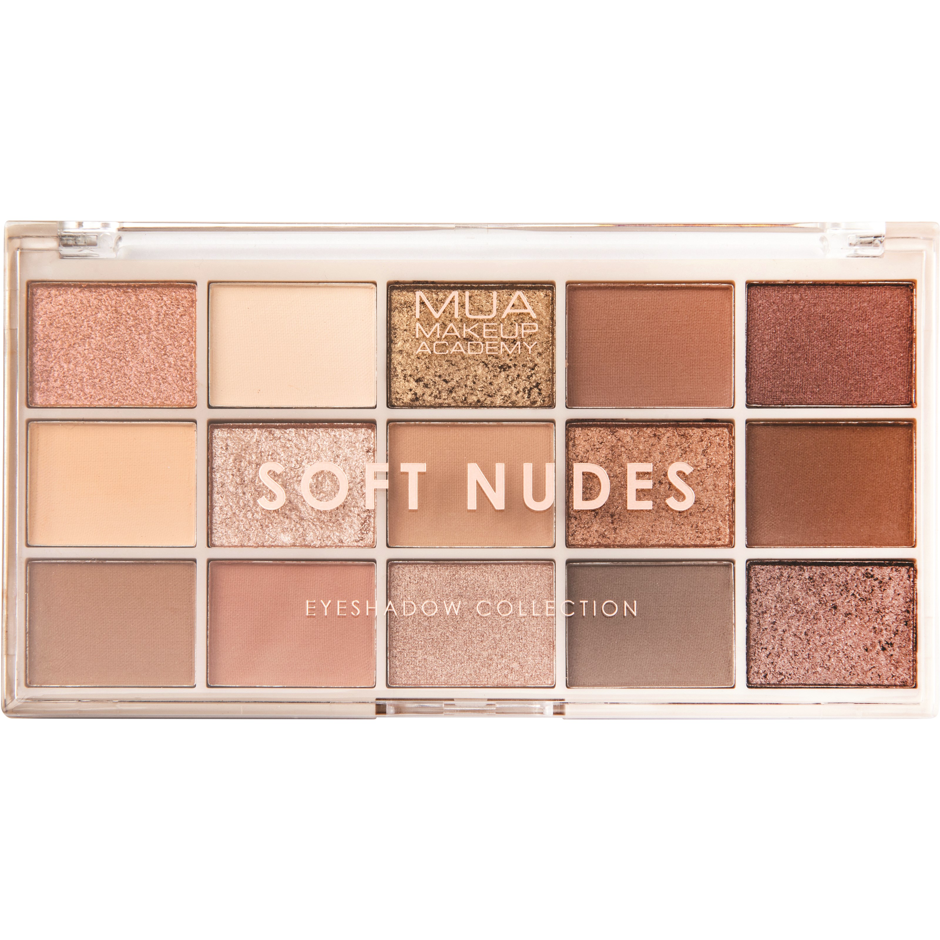 Фото - Тіні для повік MUA Makeup Academy Eyeshadow Palette 15 Shades Soft Nudes 