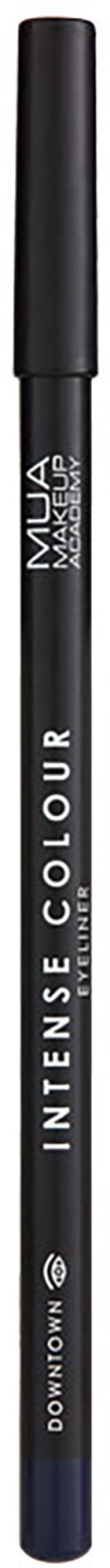 A black makeup pen with white text and a black cap. It says 'Intense Colour' and 'MUA'.