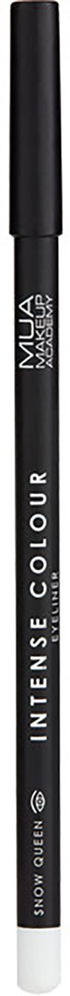 A black and white makeup pen with the words 'INTENSE COLOUR' and 'SNOW QUEEN' on it.