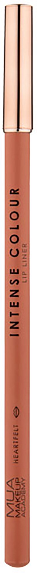 A lip liner pencil with a peach-colored body and a rose gold cap. Named "INTENSE COLOUR" on it.