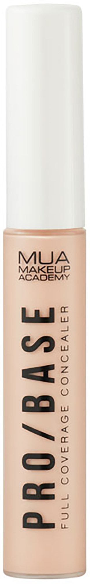 Beige huulipunan tuubissa, jossa on valkoinen kansi. Etikointi sanoo 'PRIME BASE' ja 'MUA Makeup Academy'.