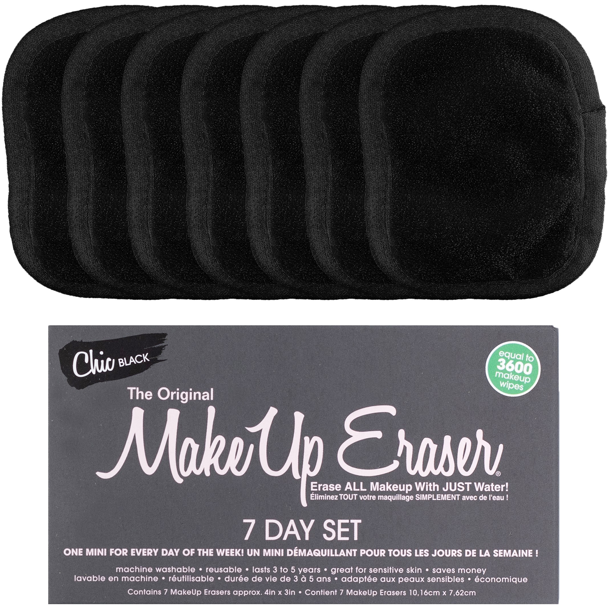 MakeUp Eraser New Chic Black 7-day Set