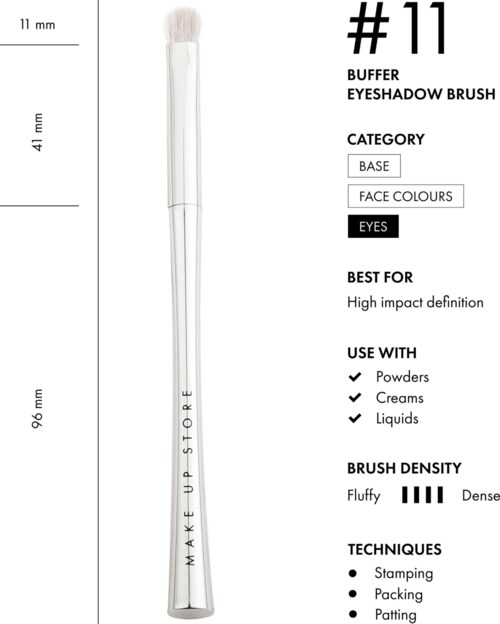 Make Up Store Buffer Eyeshadow Brush #11 0 St.