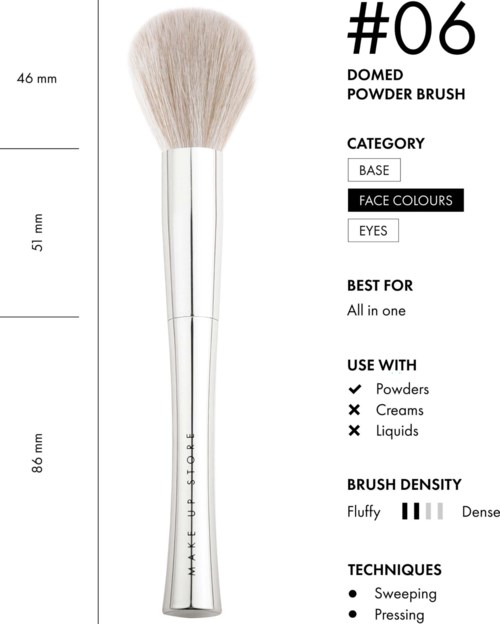 Make Up Store Domed Powder Brush #06 0 St.