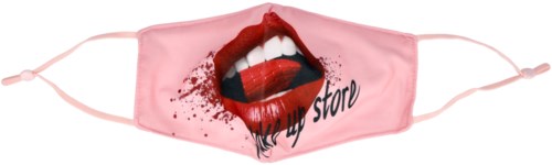 Make Up Store Face Mask Red Lips Pink Soda