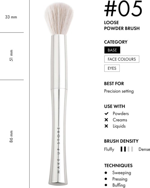 Make Up Store Loose Powder Brush #05 0 stk