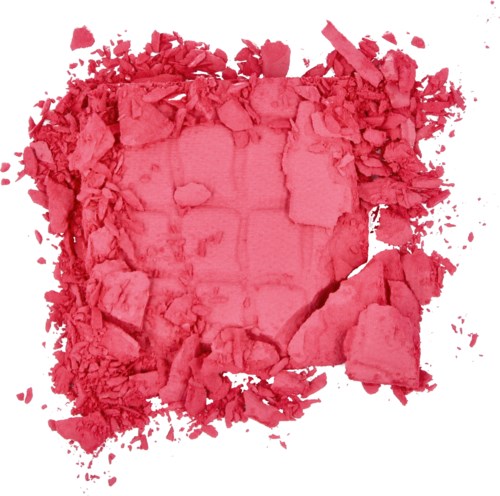 Krossad rosa rouge med ett hjärtformat område i mitten.