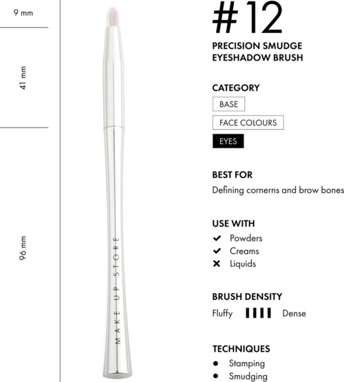Make Up Store Precision Smudge Eyeshadow Brush #12 0 St.