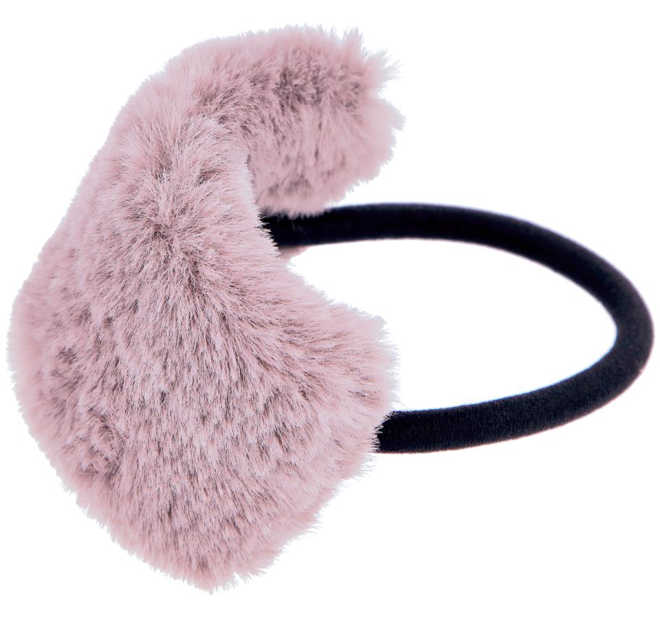 Make Up Store Scrunchie Fluffy Band Light Pink