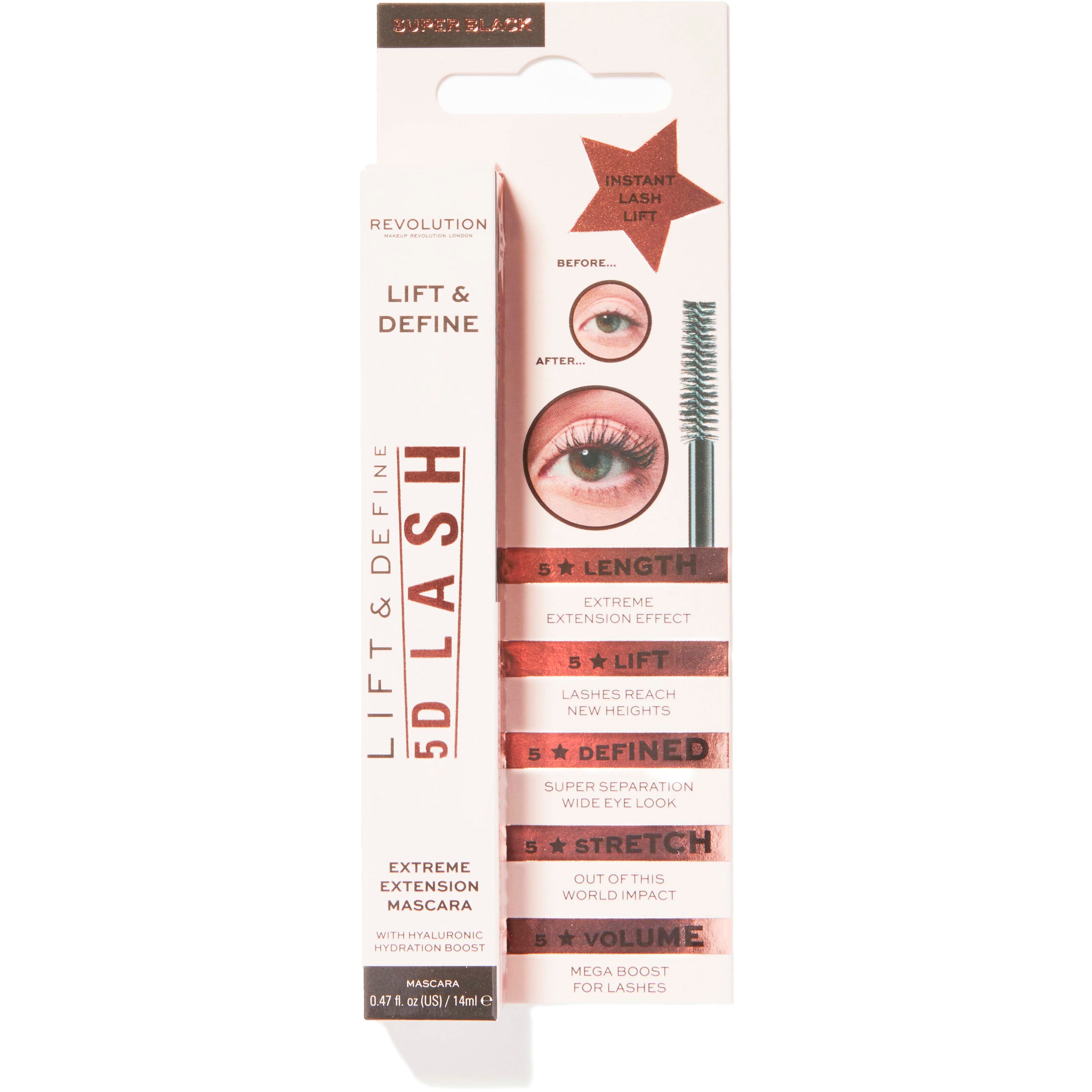 Revolution Beauty London 5D Lash Mascara 14 ml (obrázok 3)