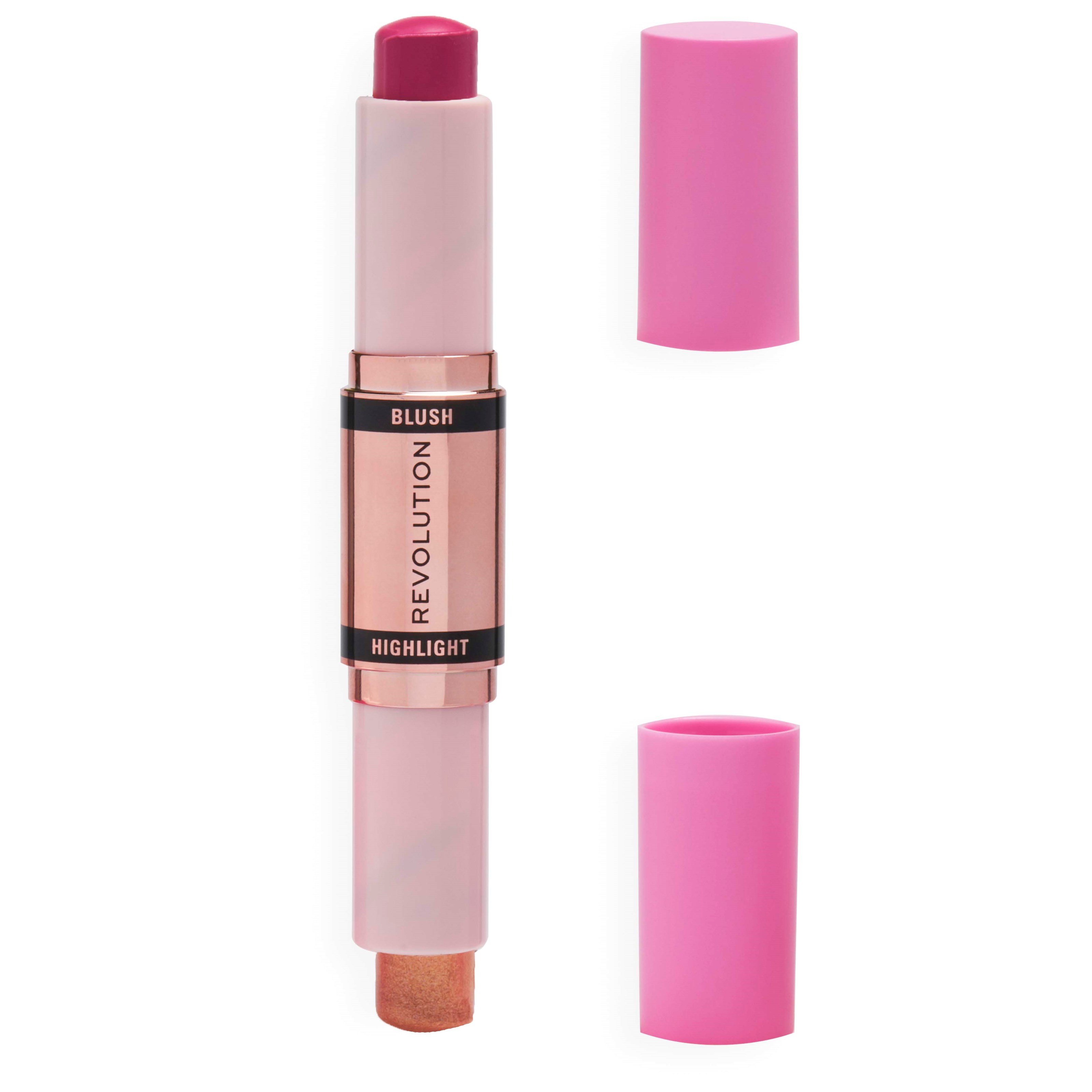 Läs mer om Makeup Revolution Blush & Highlight Stick Champagne Shine
