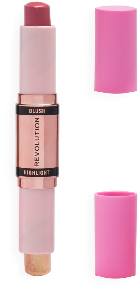 Makeup Revolution Blush & Highlight Stick Mauve Glow 4,3 g