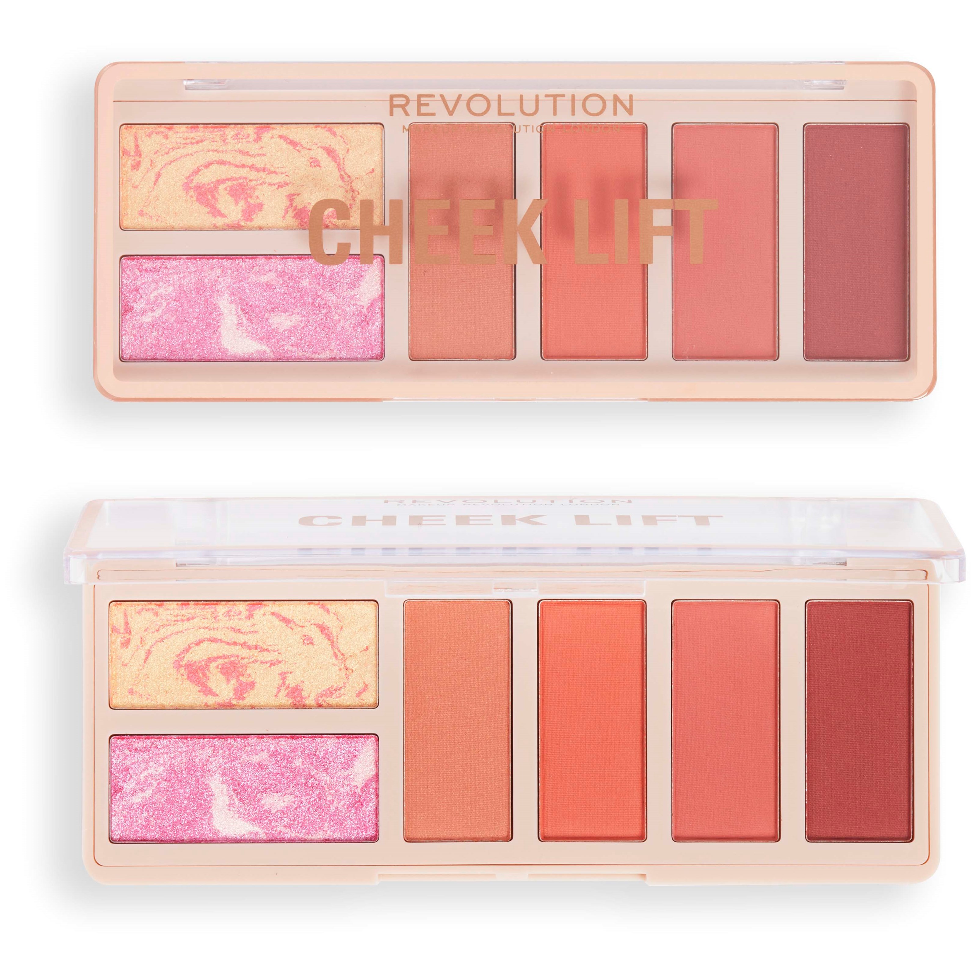 Alternativ bild 1 för Makeup Revolution Blush Lift Palette Coral Dreaming  Coral Dreaming