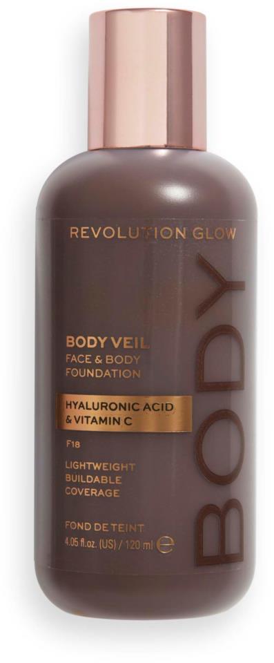 Makeup Revolution Body Veil Foundation F18 120ml