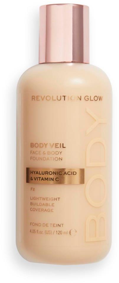 Makeup Revolution Body Veil Foundation F2 120ml