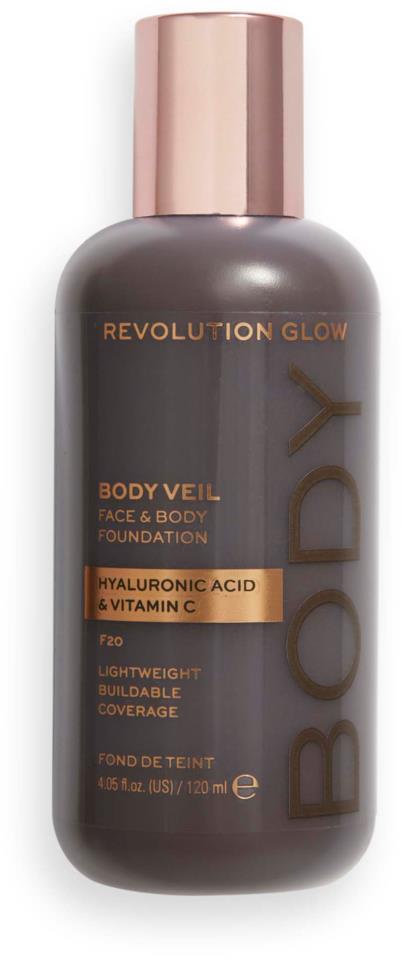 Makeup Revolution Body Veil Foundation F20 120ml