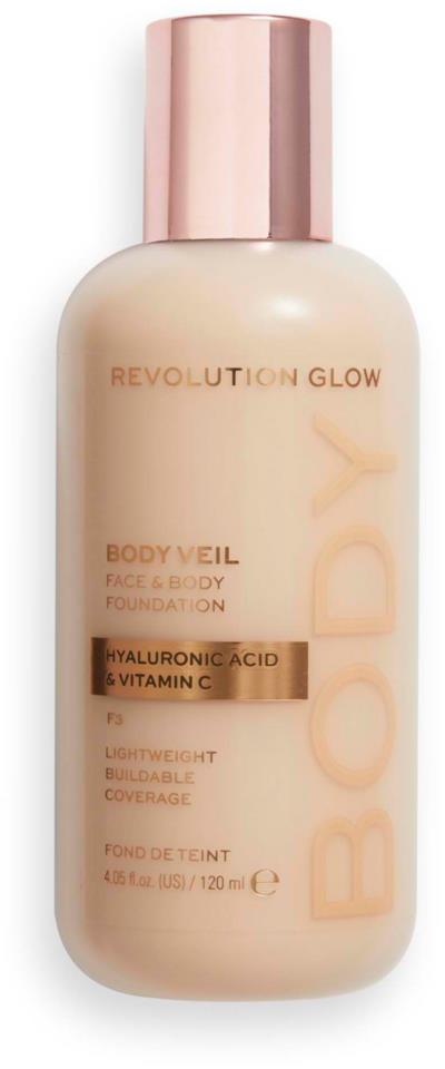 Makeup Revolution Body Veil Foundation F3 120ml